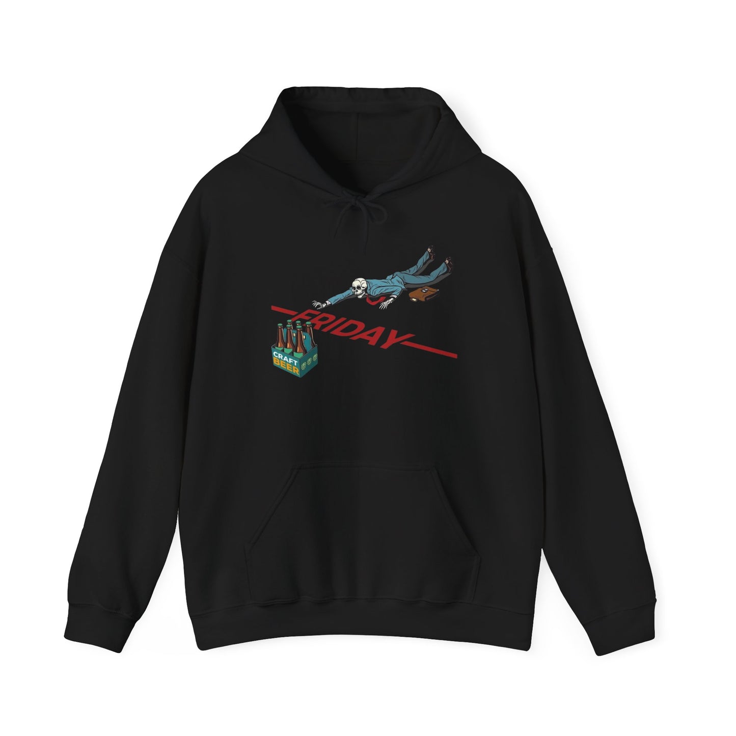 Friday Beers Funny Graphic Hoodie NEW Unisex Heavy Blend™ Hooded Sweatshirt