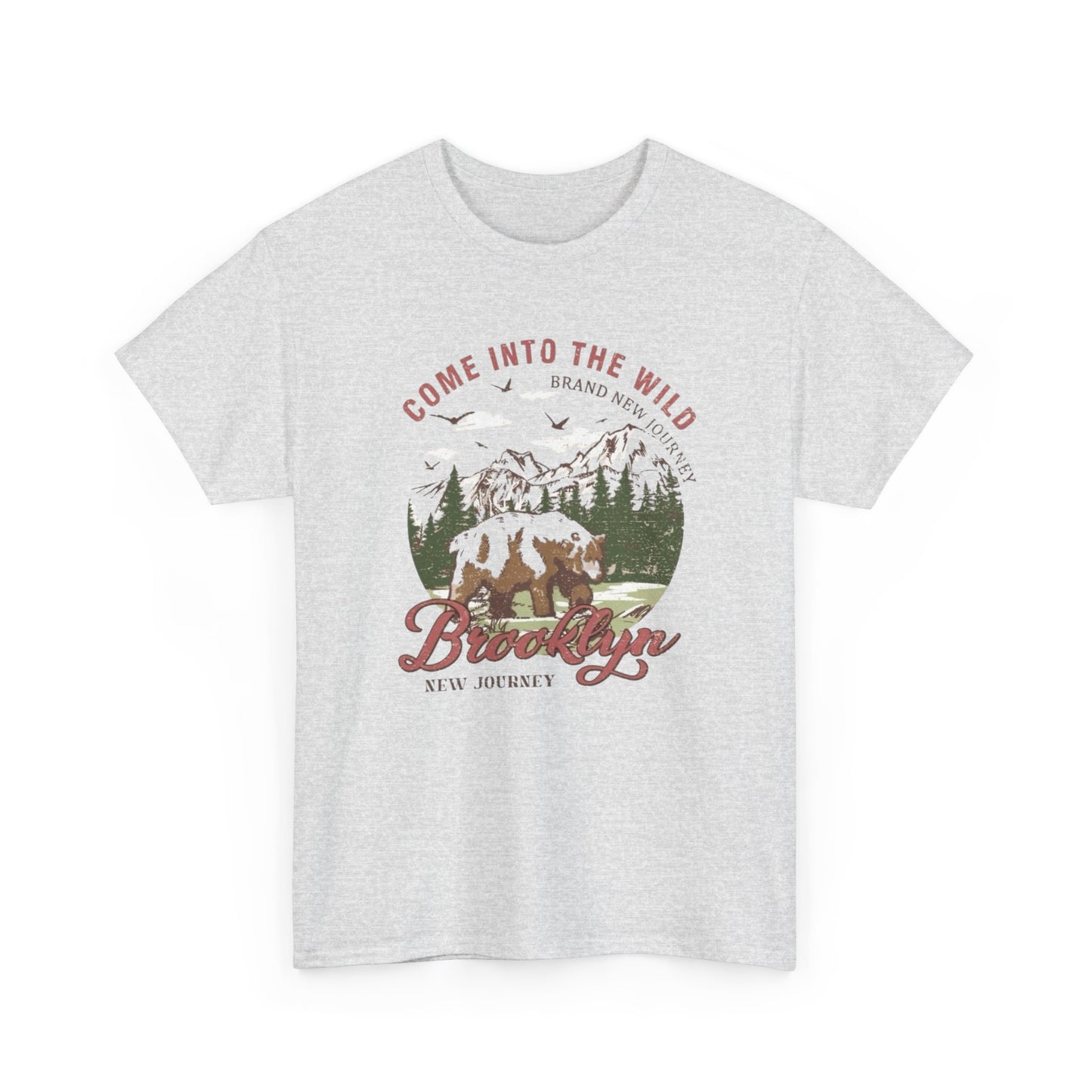 Come Into The Wild Graphic T Shirt Unisex Heavy Cotton Tee