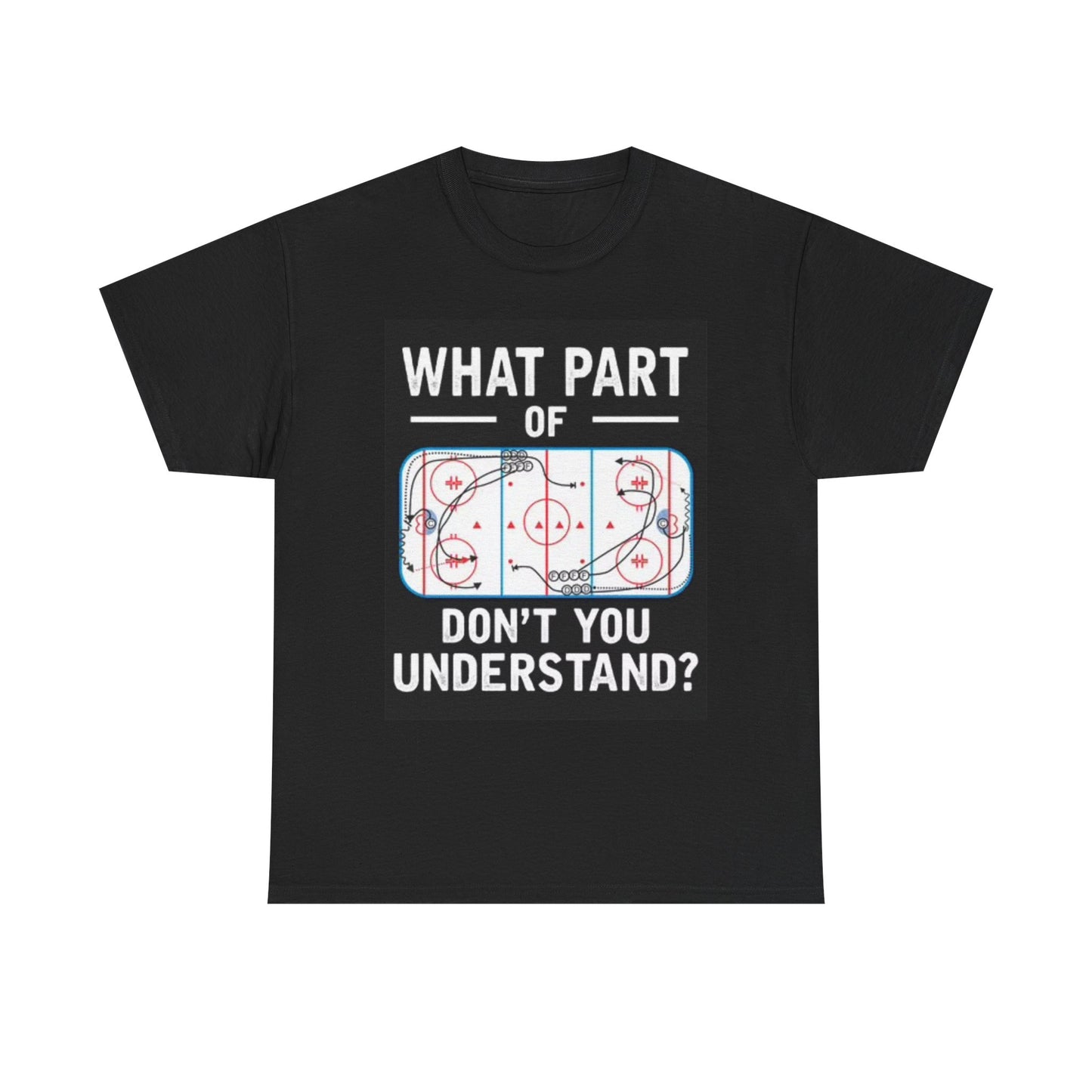 Hockey Graphic T Shirt Funny Plays Sports Vintage Unisex Heavy Cotton Tee