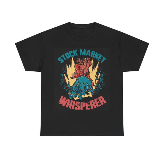 Stock Market Whisper Shirt Funny Graphic Gift Unisex Heavy Cotton Tee
