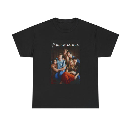 Friends Tshirt Retro Tv Series New York Short Sleeve Unisex Heavy Cotton Tee