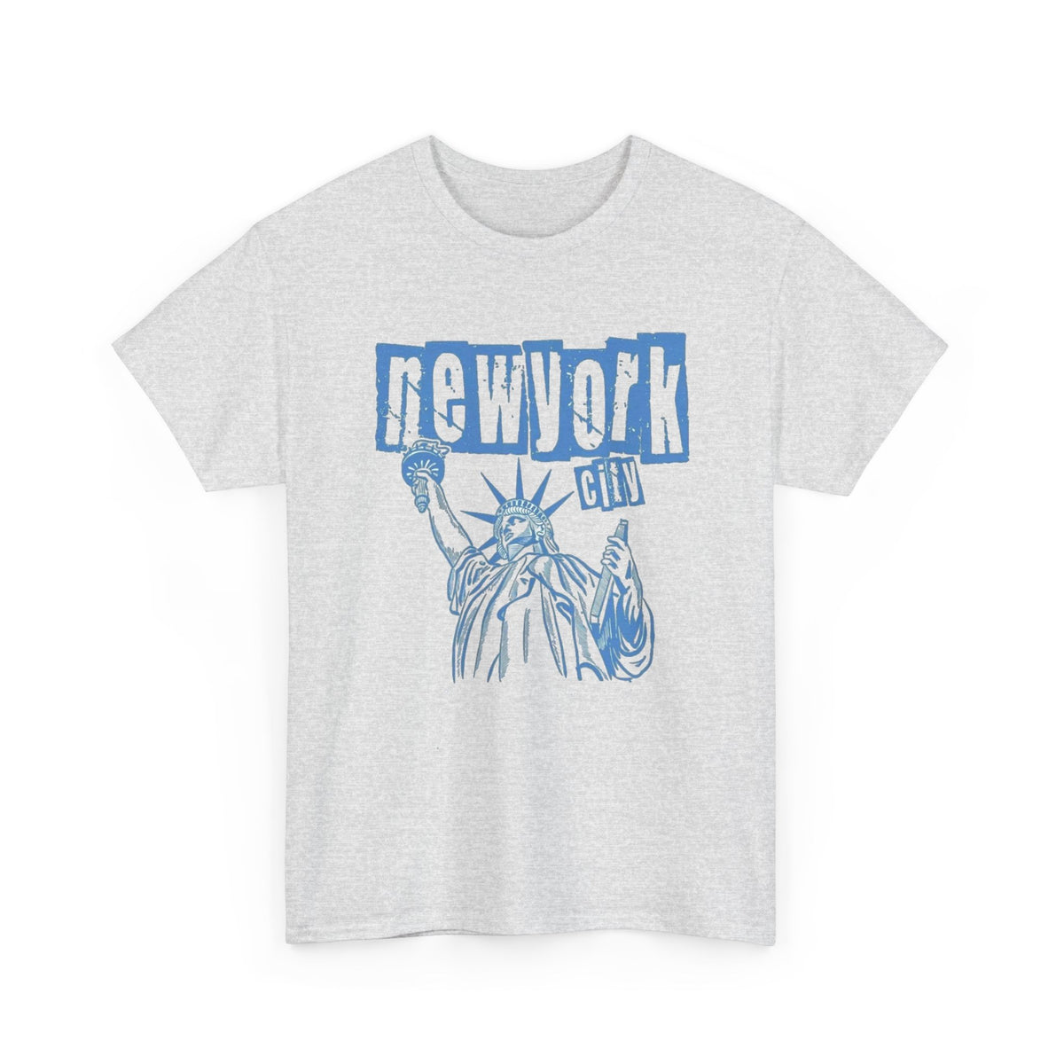 New York Retro Classic Graphic T Shirt Men's Liberty  Heavy Cotton Tee