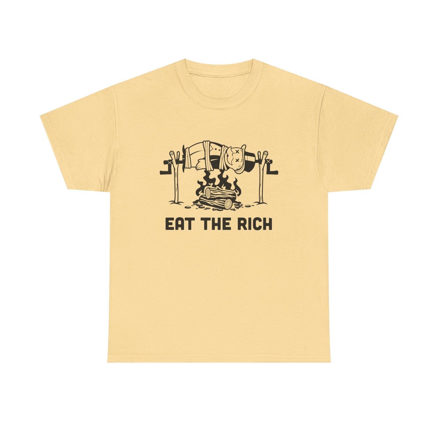 Eat The Rich Graphic T Shirt Unisex Heavy Cotton Tee