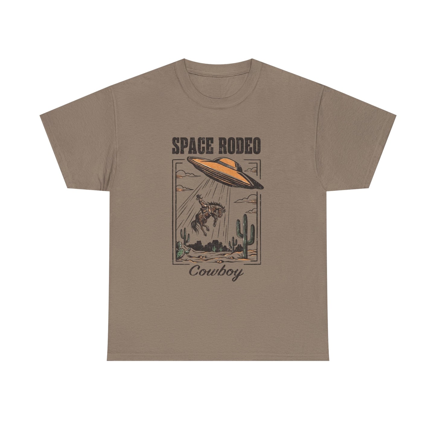 Space Rodeo Cowboy Graphic T Shirt Unisex Heavy Cotton Tee