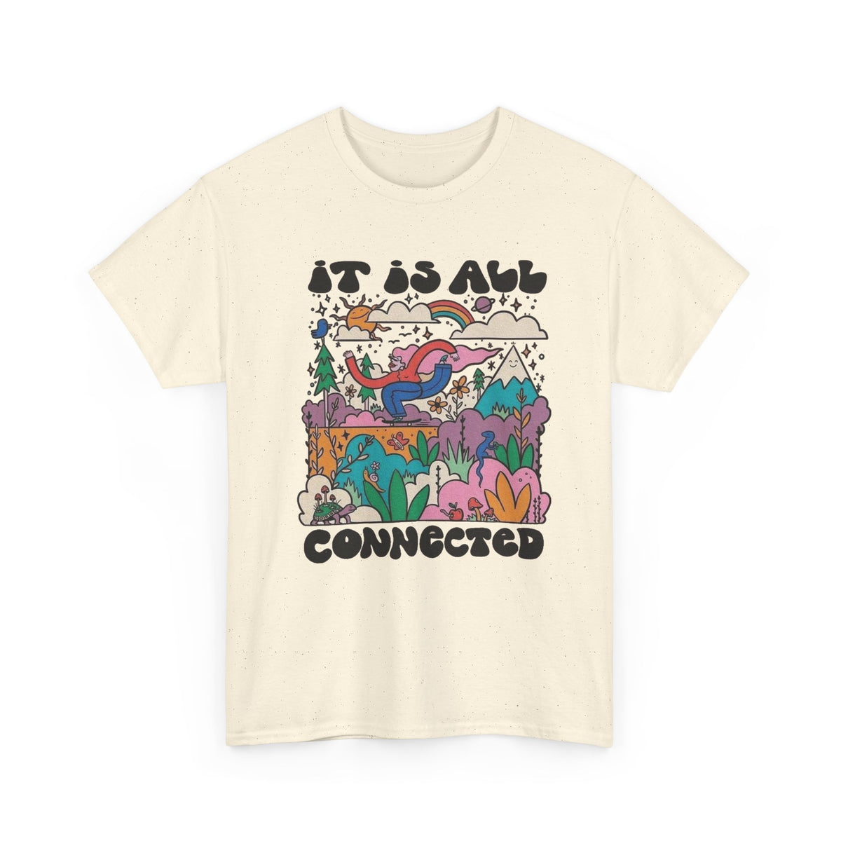 Its All Connected Graphic T Shirt Men's Art Classic Heavy Cotton Tee