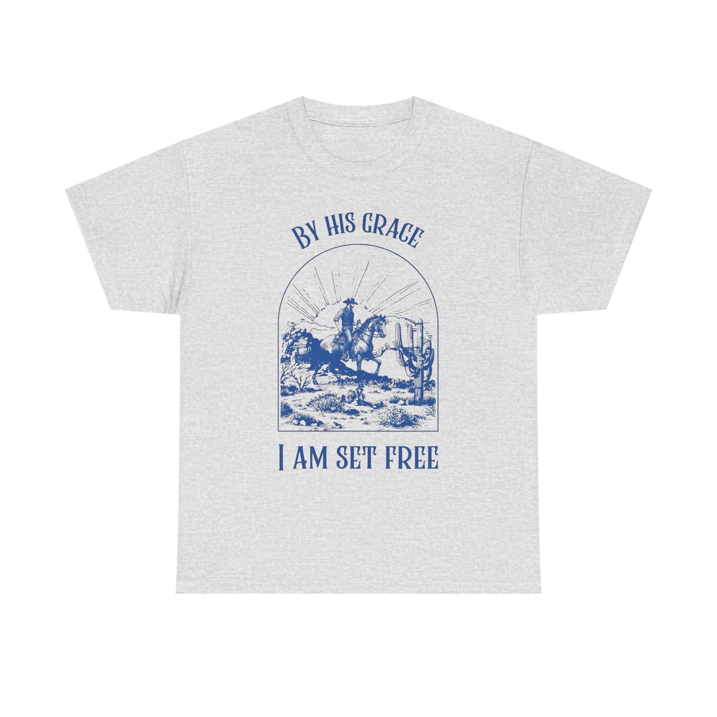 By His Grace God Graphic T Shirt ALL SIZES Tee Unisex Heavy Cotton