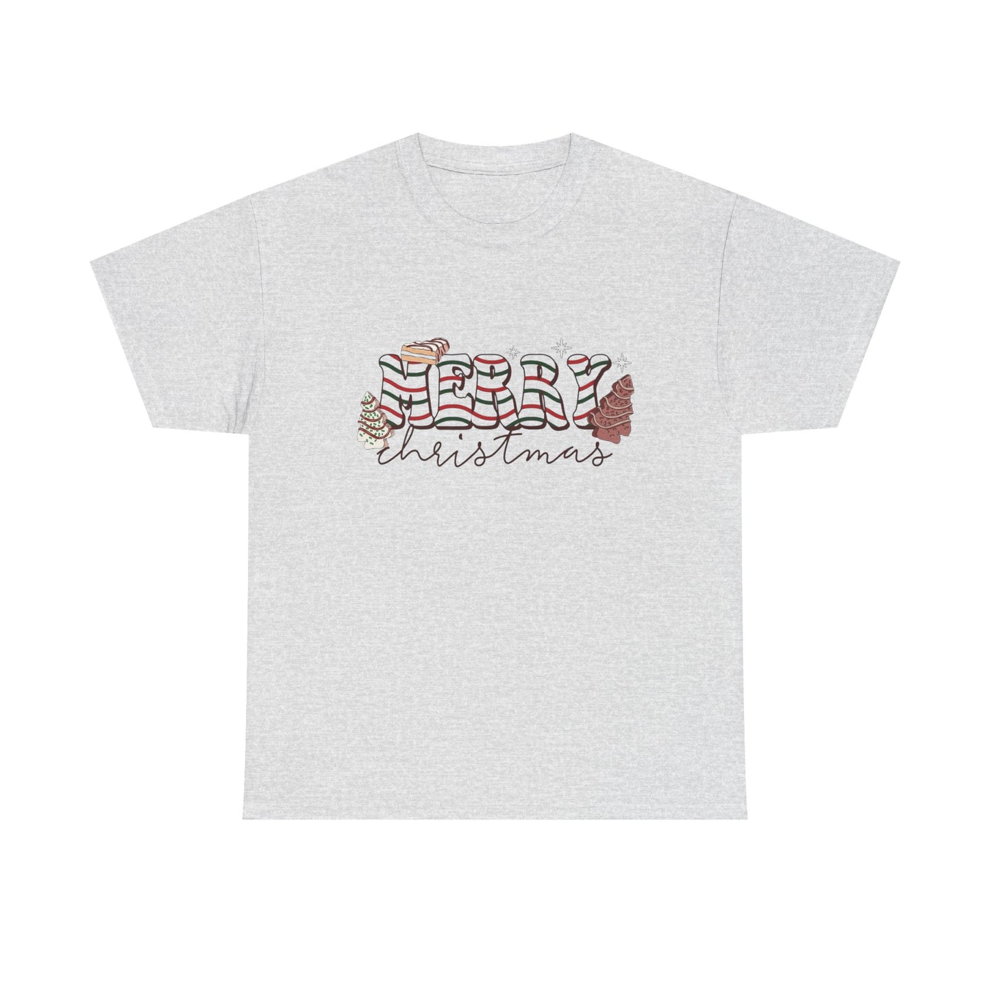 Christmas Tree Cakes Funny Graphic T Shirt NEW Unisex Heavy Cotton Tee