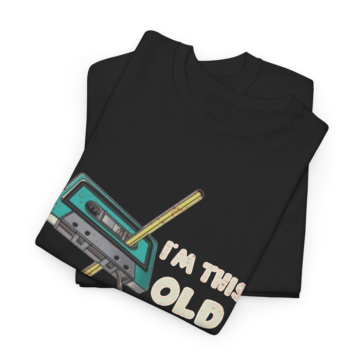 I'm This Old Cassette Player T-Shirt Funny  Men's Graphic Tee