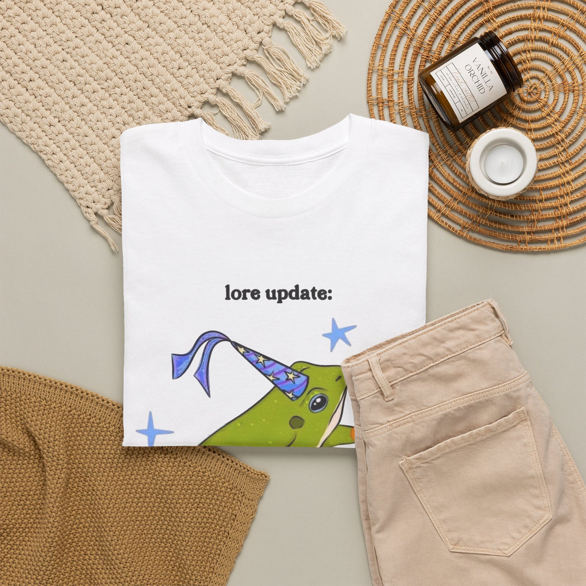 Wizard Frog Playing Guitar Graphic Tee | Funny Frog Shirt Men's Graphic Tee