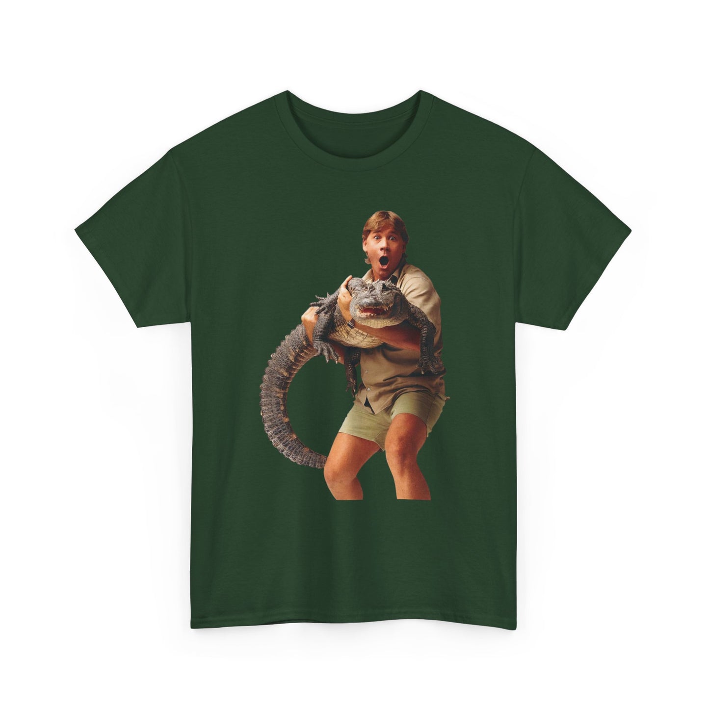 Crocodile Hunter Funny Retro 90's Graphic T Shirt Unisex Heavy Cotton Tee