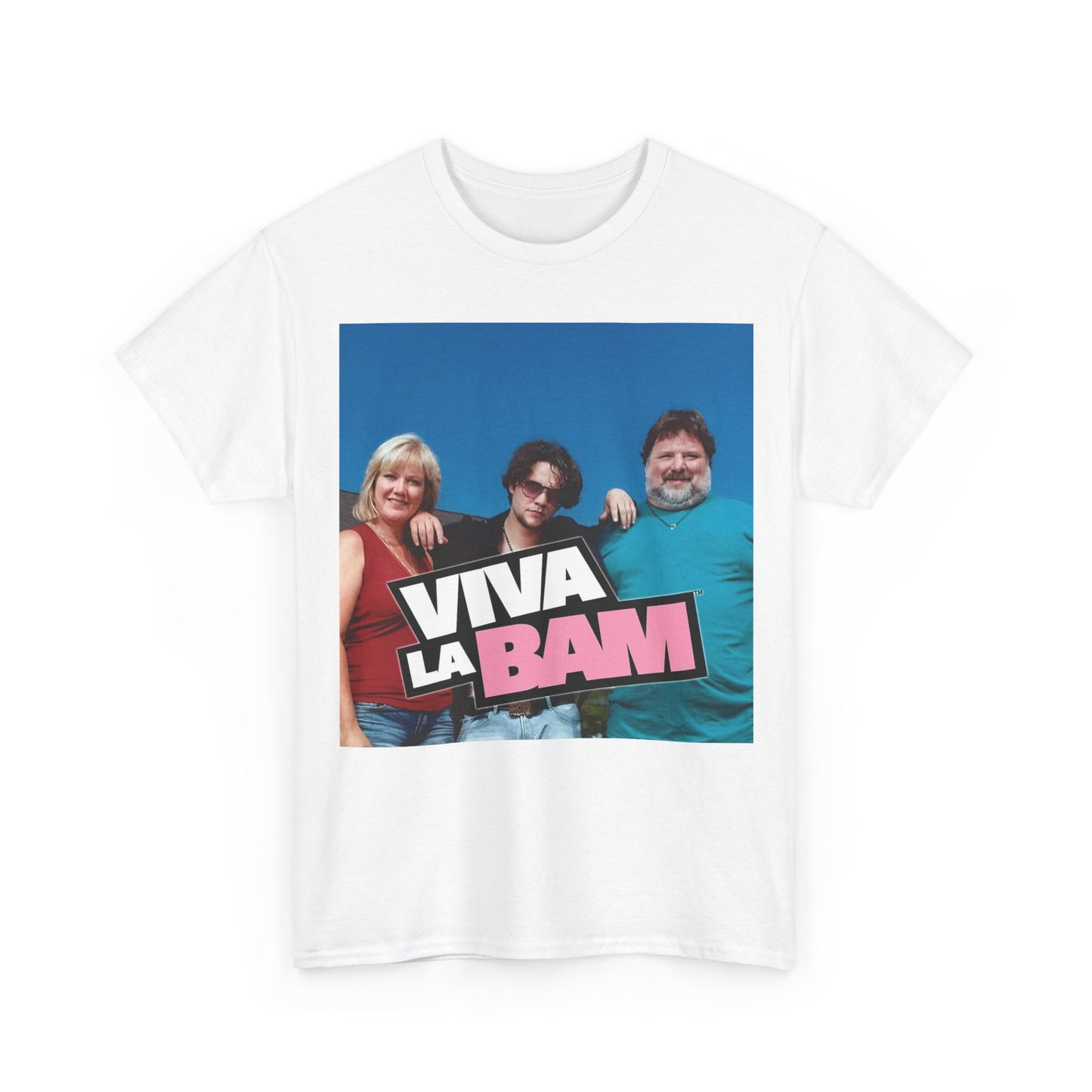 Viva La Bam Tshirt MTV Bam Margera TV Series Skateboarding Unisex Heavy Cotton k
