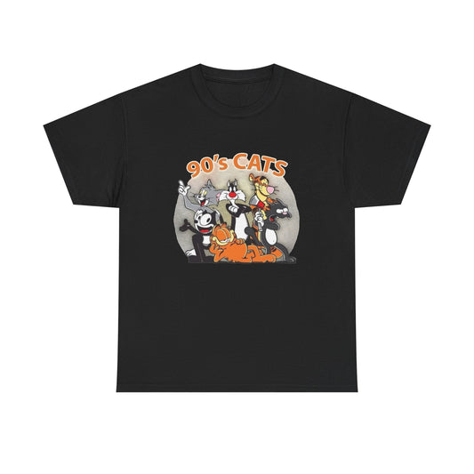 90's Cats Vintage Cartoons Graphic T Shirt NEW Vintage Unisex Heavy Cotton Tee