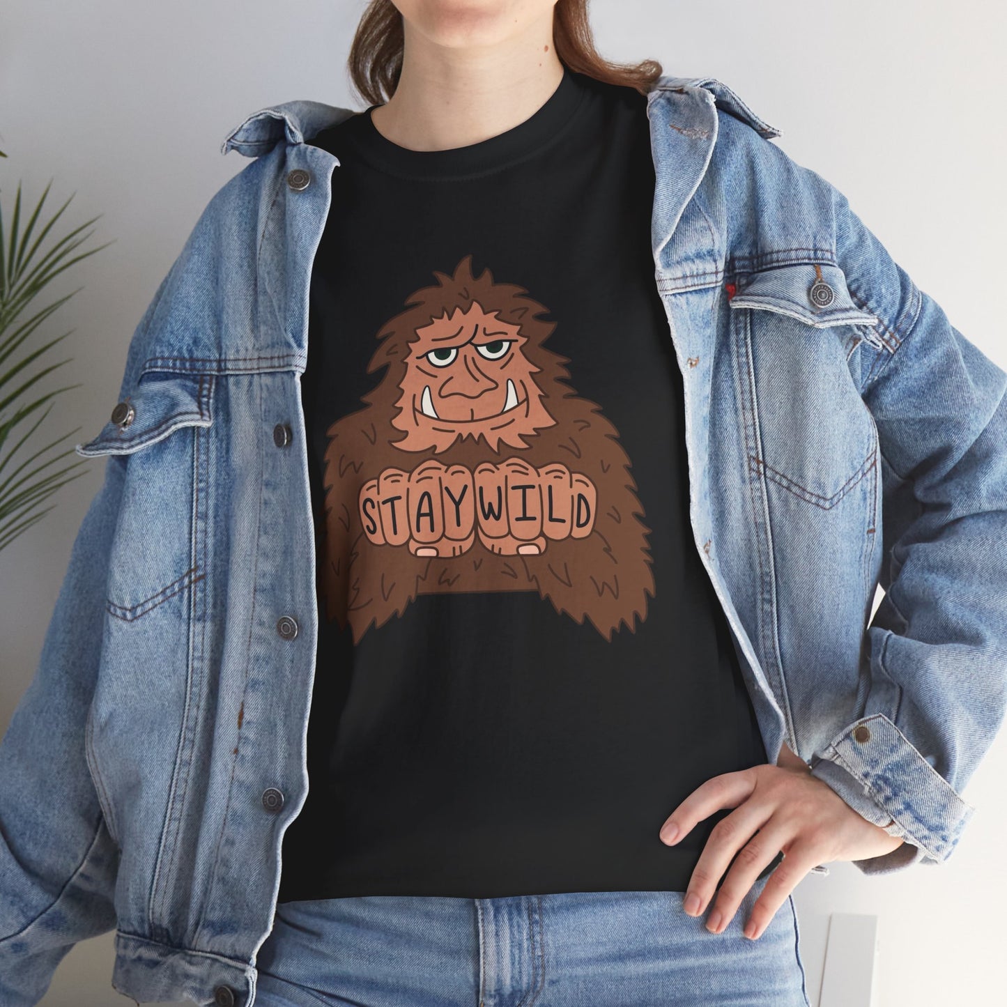 Stay Wild Outdoors Graphic T Shirt Heavy Cotton Tee NEW ADULT UNISEX