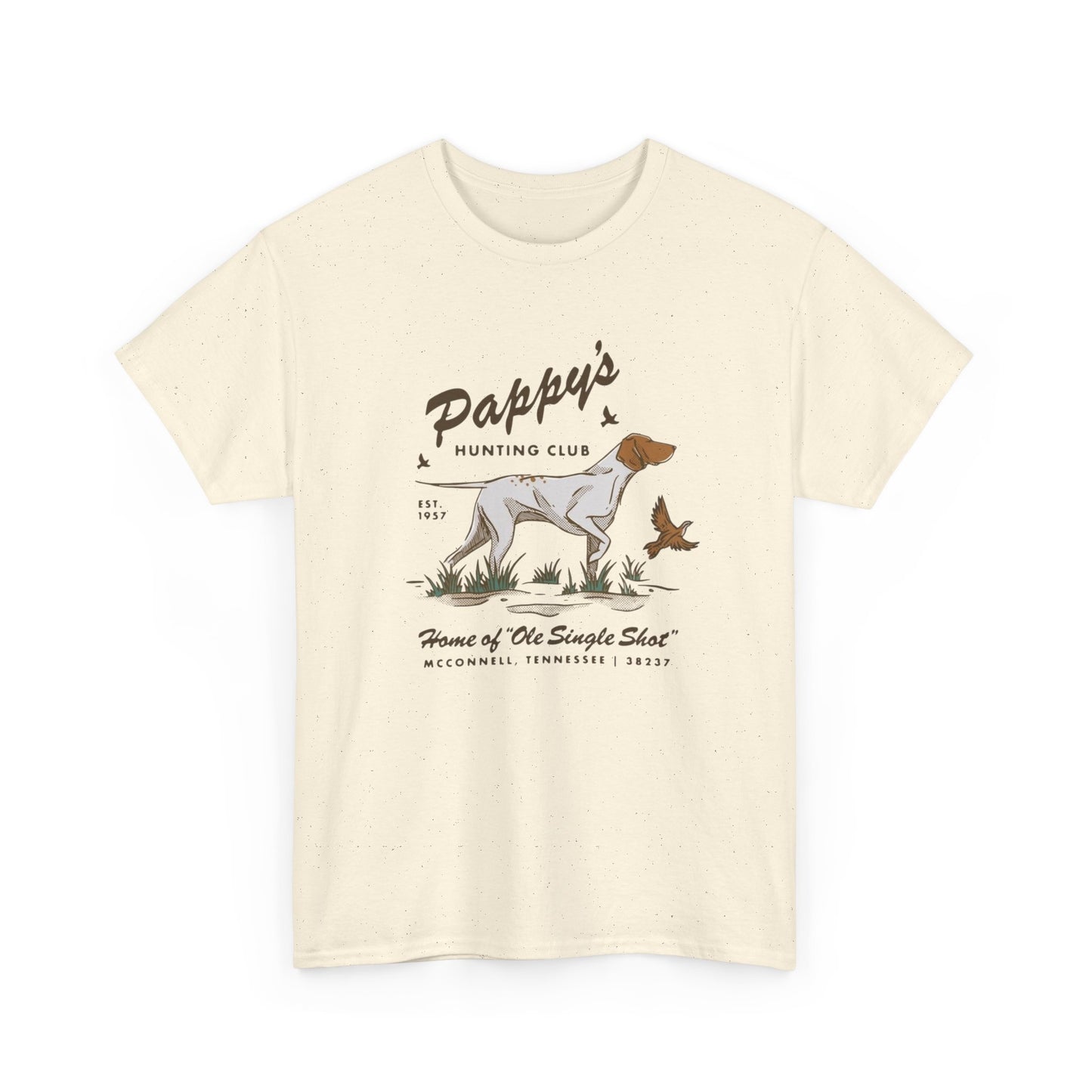 Pappy's Hunting Club Graphic T Shirt Unisex Heavy Cotton Tee