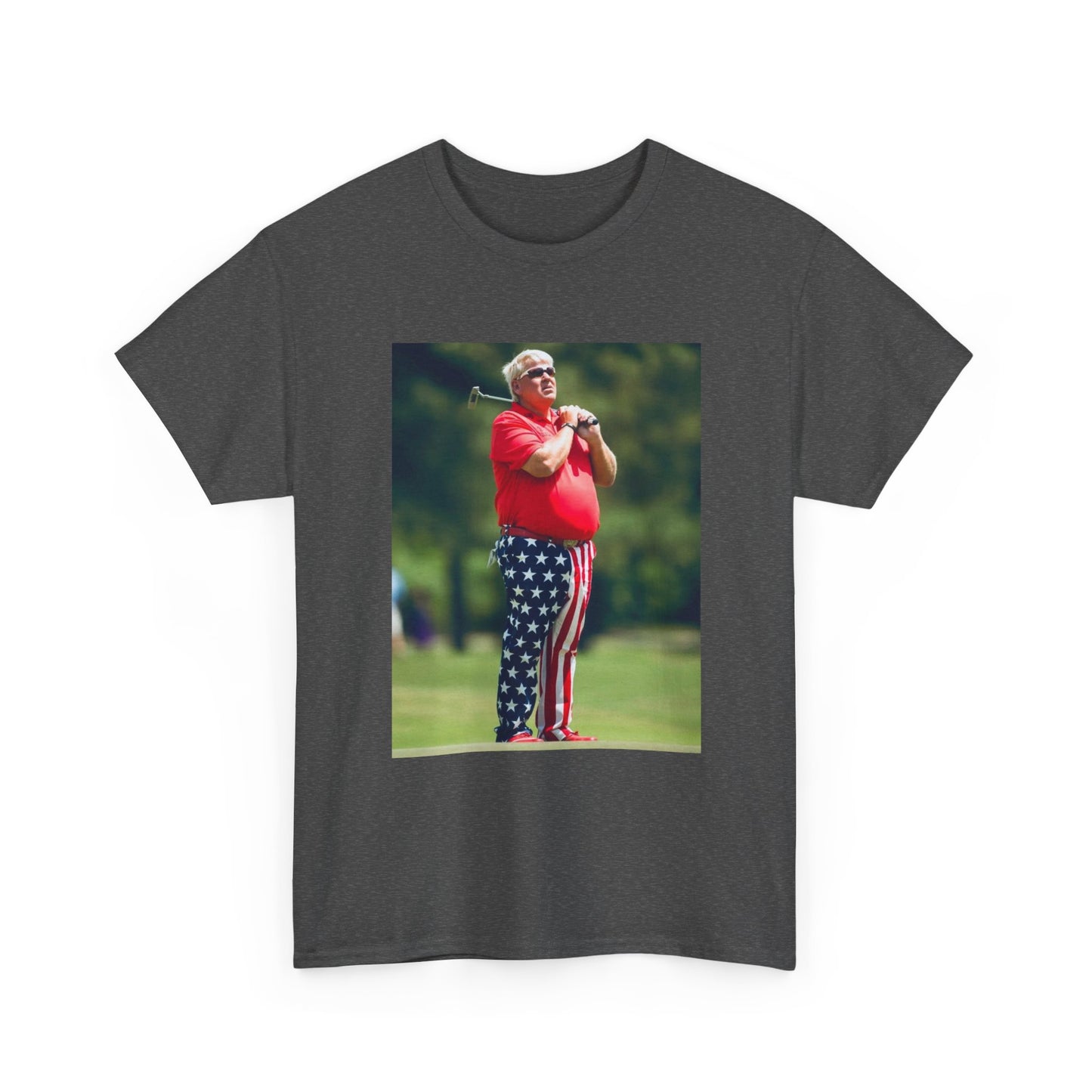 John Daly Tshirt Golf American Flag Masters Tiger woods Unisex Heavy Cotton Tee