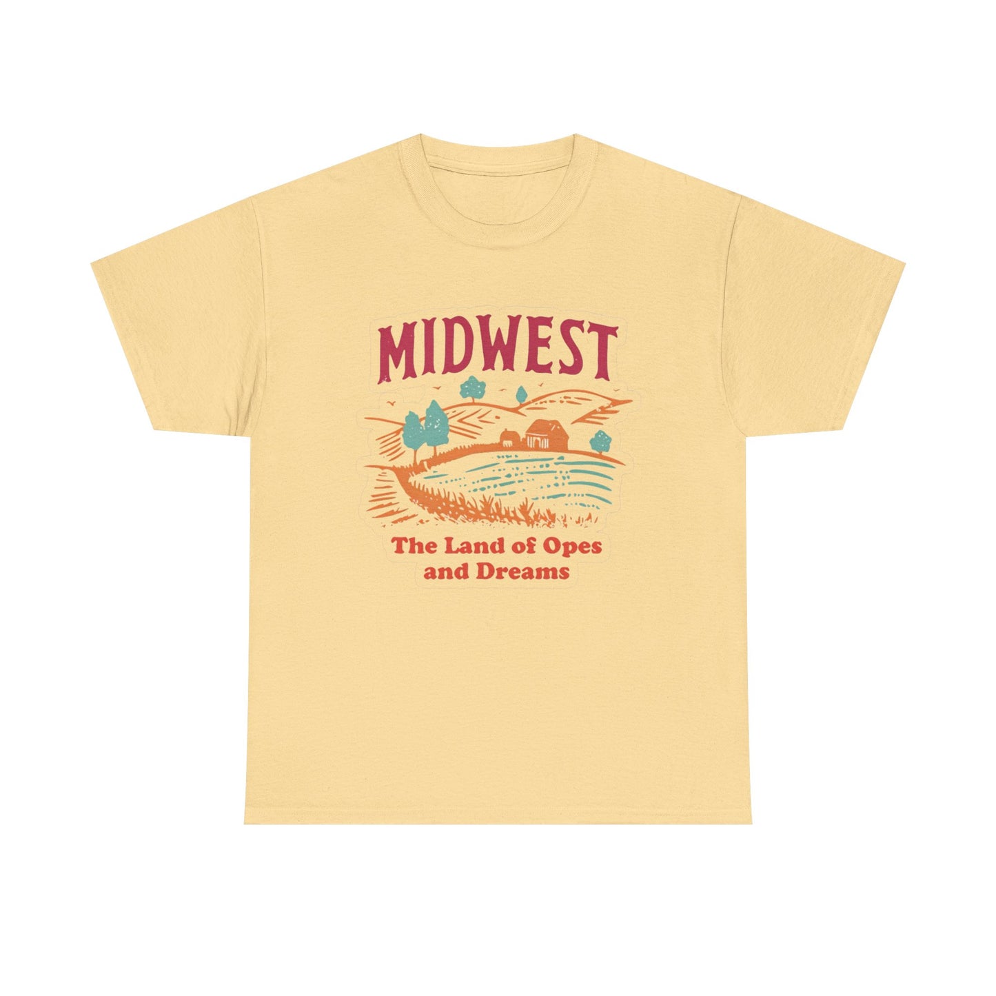 Midwest Land Of Opes And Dreams Graphic T Shirt NEW Adult Tee