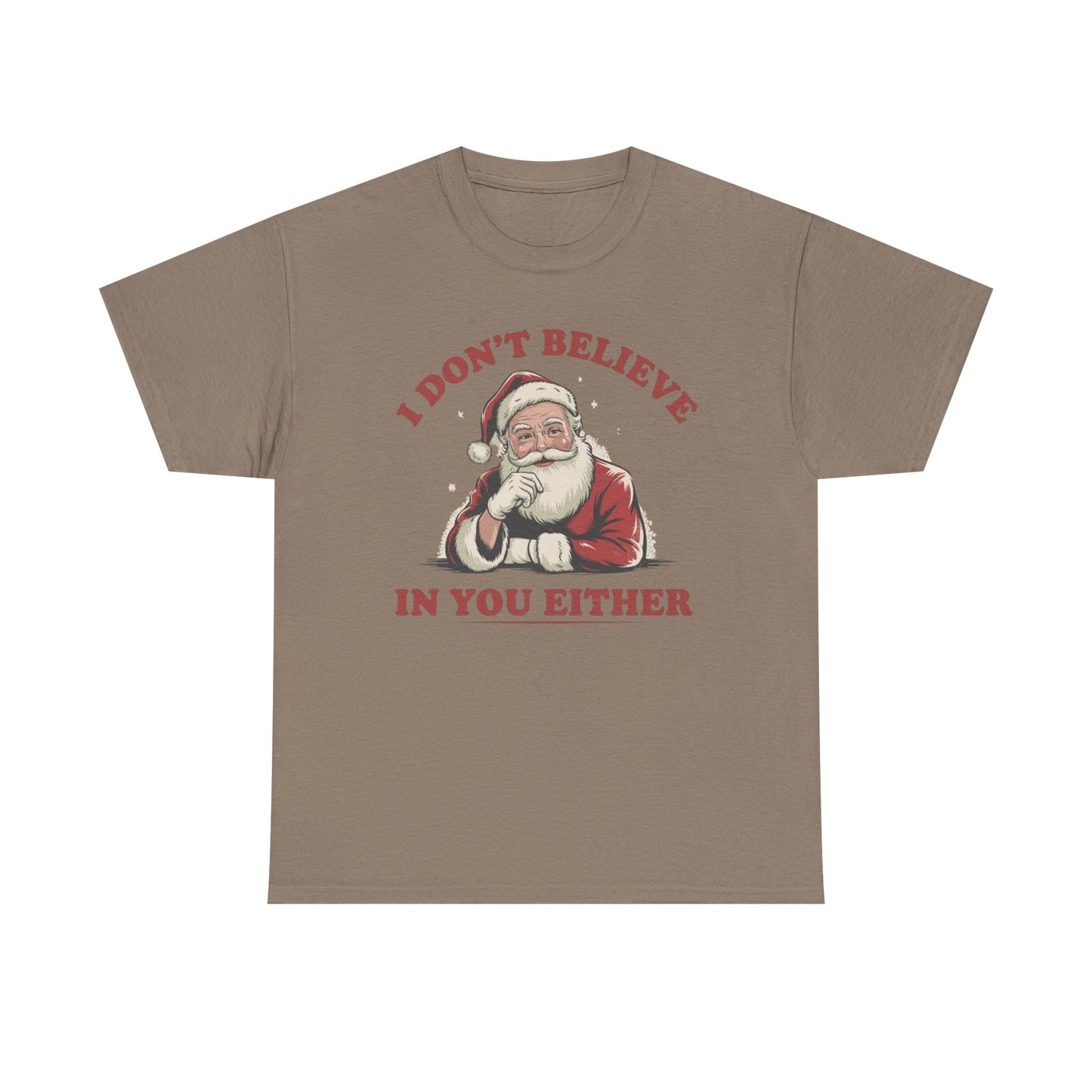 Santa's Real Funny Christmas Graphic T Shirt NEW Unisex Heavy Cotton Tee