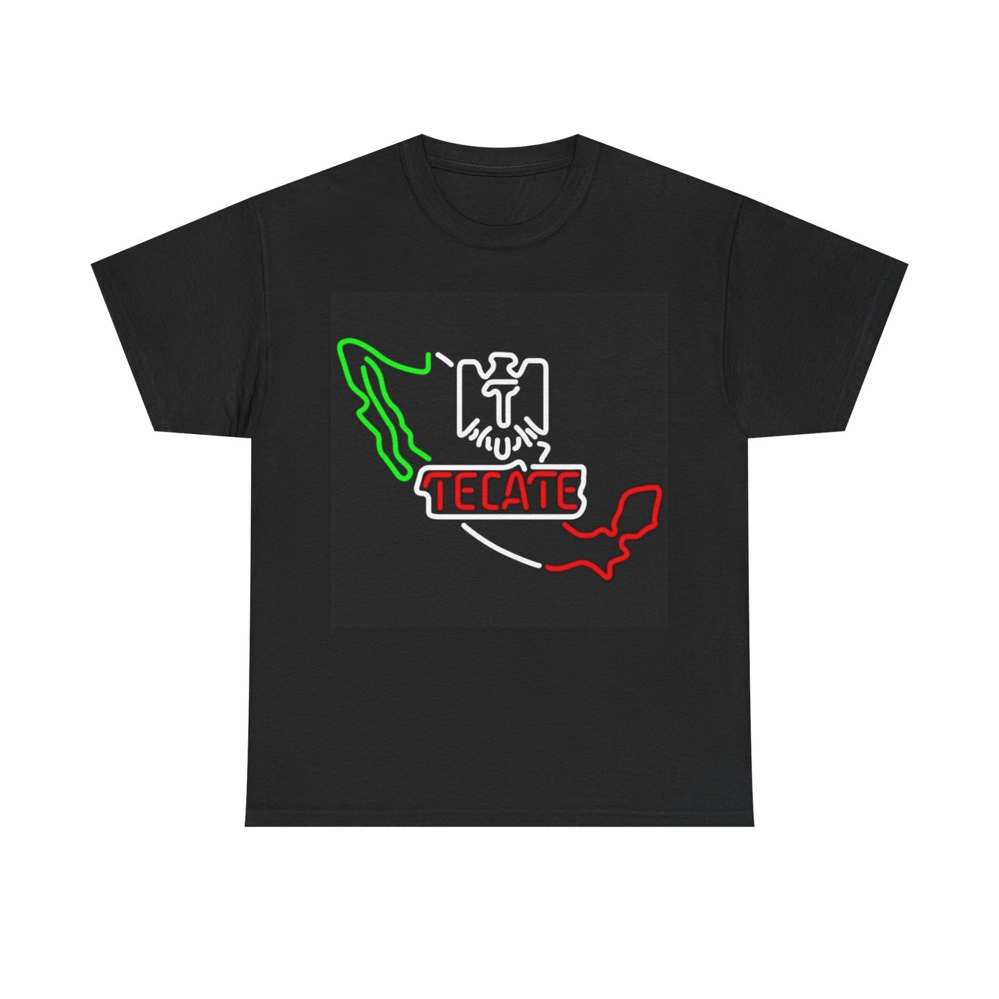 Tecate Mexican Flag Shirt Retro Beer Poster Vintage Unisex Heavy Cotton Tee