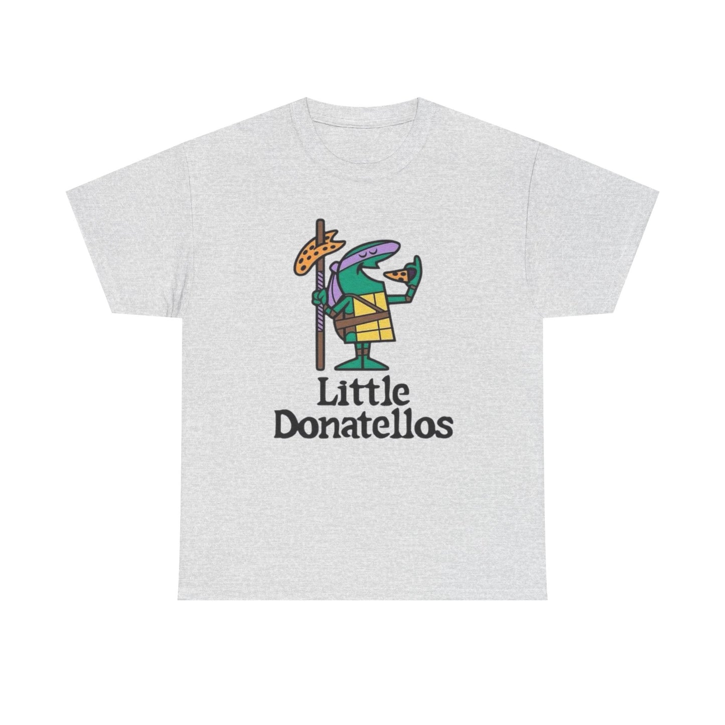 Little Donatello's Turtles Pizza T Shirt S-5XL NEW Unisex Cotton Tee