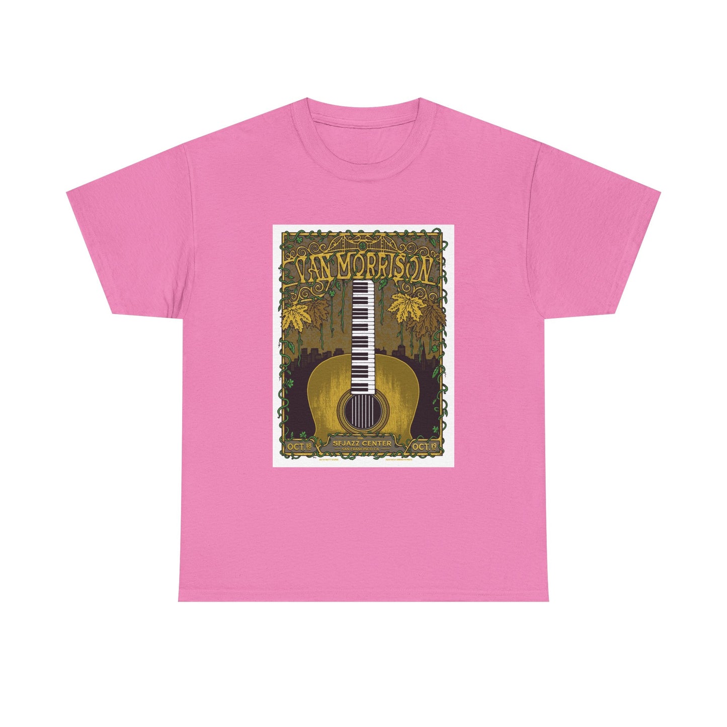 Van Morrison Tshirt Classic Rock Merch Graphic Retro Unisex Heavy Cotton Tee