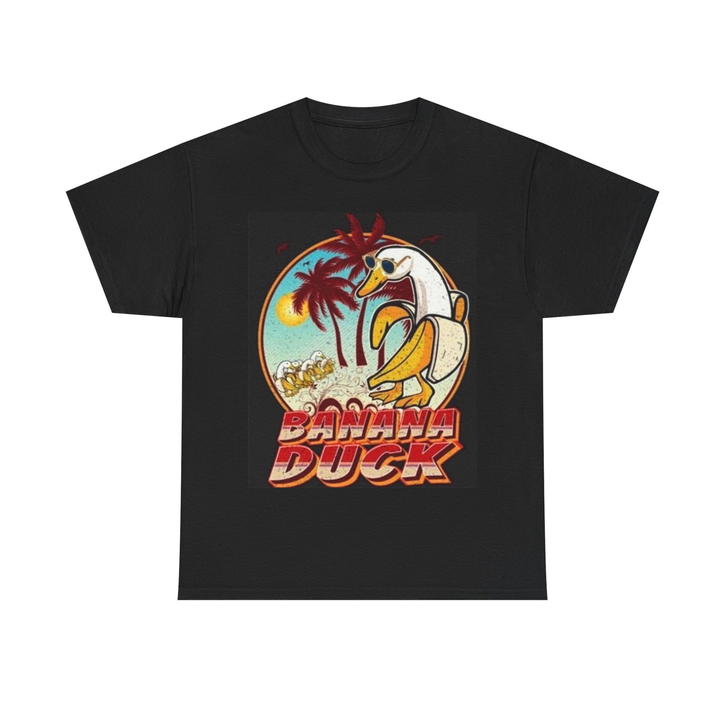 Duck hunting shirt fishing banana funny vintage Unisex Heavy Cotton Tee