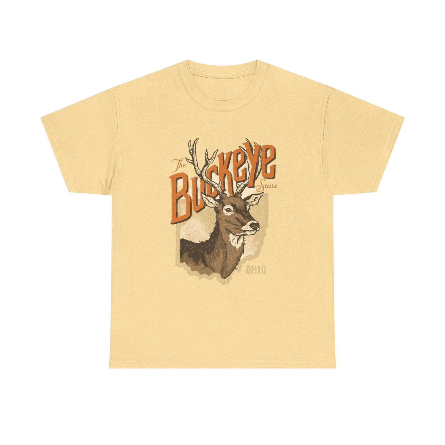 Ohio The Buckeye State Graphic T Shirt Unisex Heavy Cotton Tee