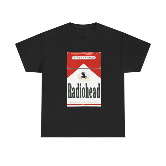 Radiohead Graphic T Shirt Vintage Cigarette Merch Unisex Heavy Cotton Tee