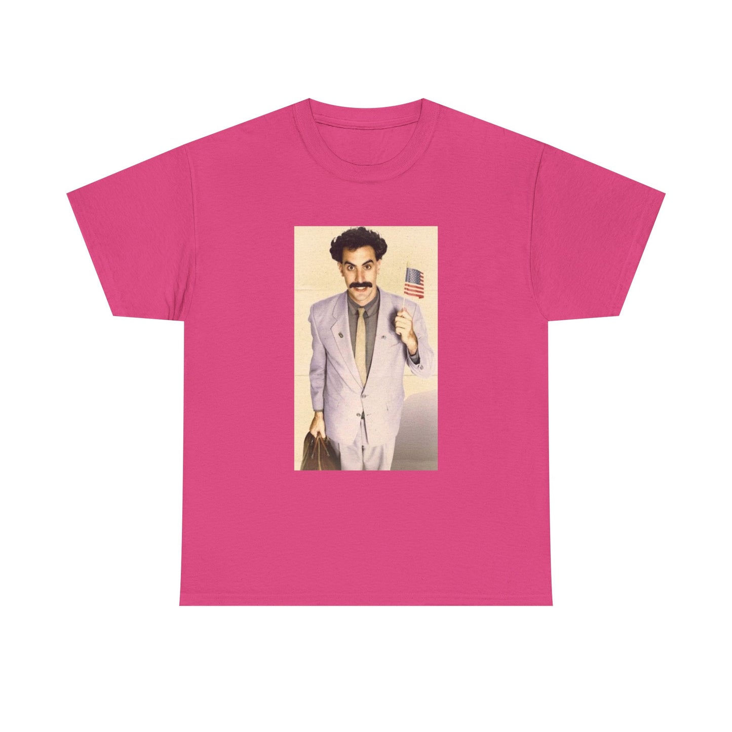 Borat Comes to America Tshirt Funny Comedy Movie Unisex Heavy Cotton Tee