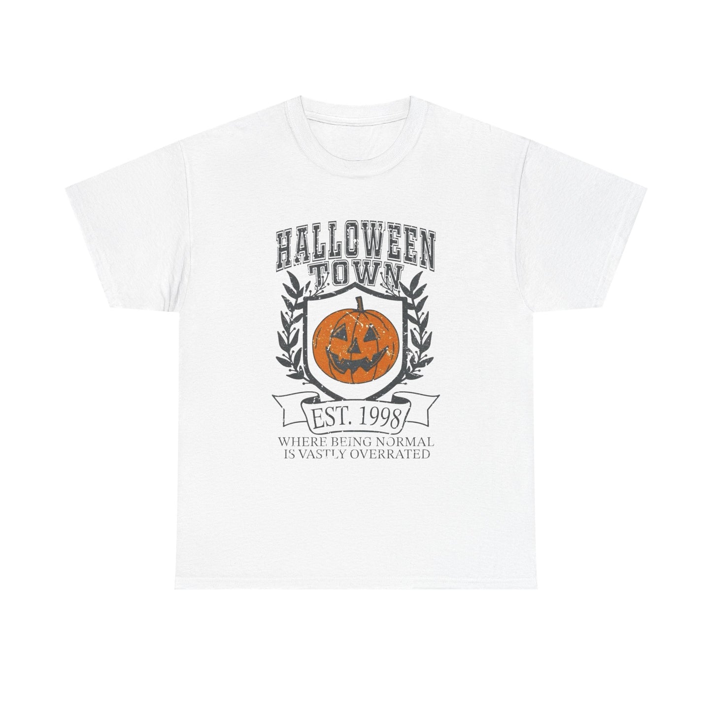 Halloween Town Graphic T Shirt Unisex NEW Heavy Cotton Tee