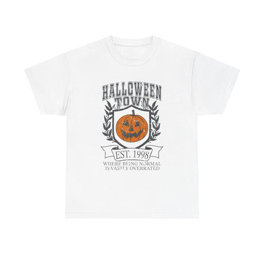 Halloween Town Graphic T Shirt Unisex NEW Heavy Cotton Tee