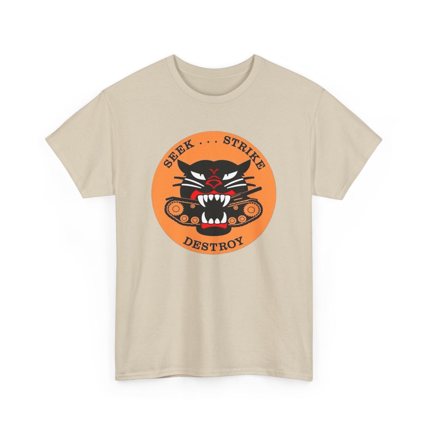 Seek Strike Destroy Graphic T Shirt NEW Unisex Heavy Cotton Tee