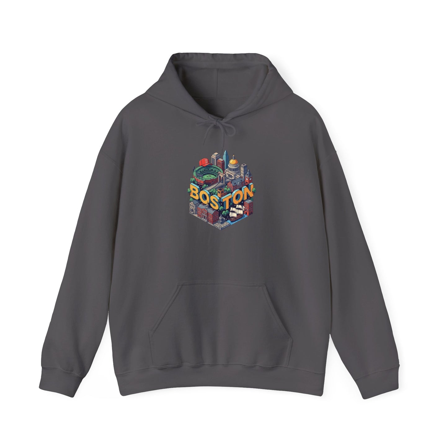 Boston Attractions Sports Graphic Hoodie NEW Heavy Blend™ Hooded Sweatshirt