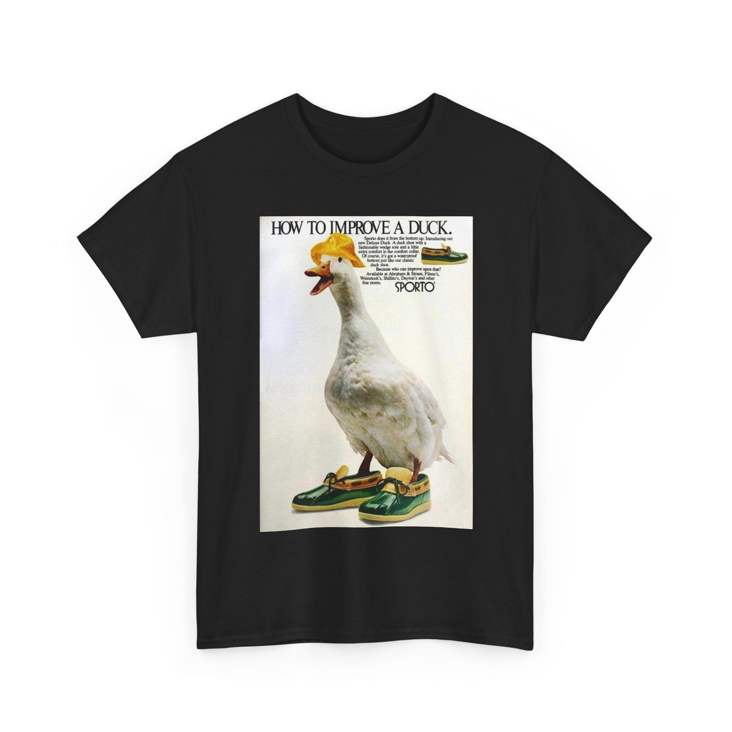 Duck vintage shirt funny bass pro fishing hunting Unisex Heavy Cotton Tee