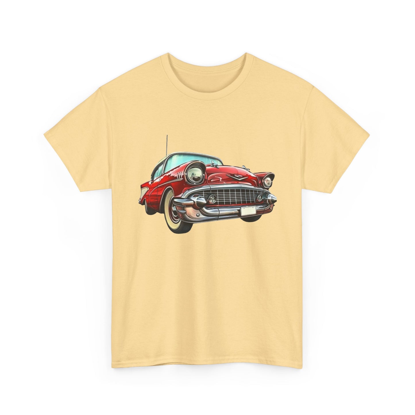 57 Chevy Retro Classic Car Graphic T Shirt NEW Unisex Heavy Cotton Tee