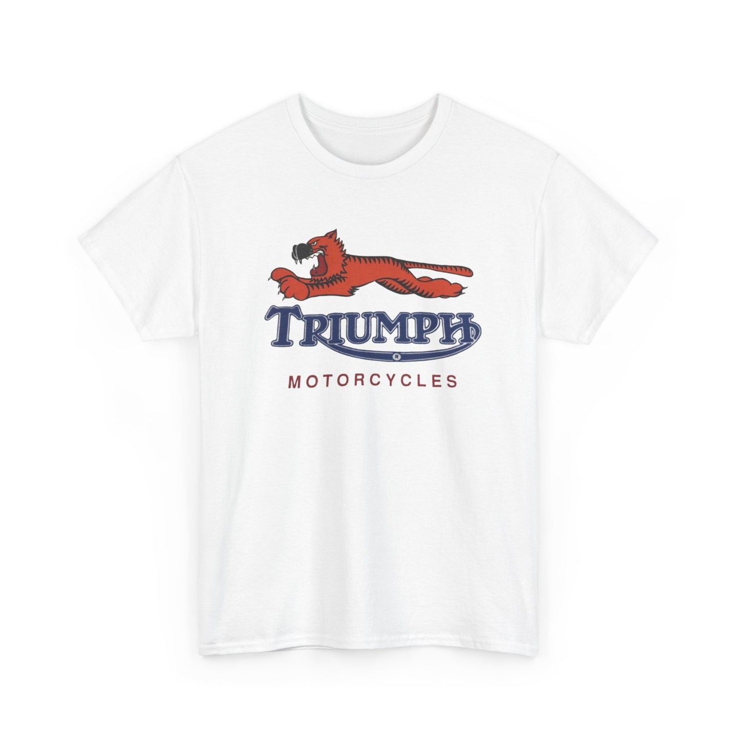 Triumph T-shirt vintage motorcycles nostalgia Tiger Unisex Heavy Cotton Tee