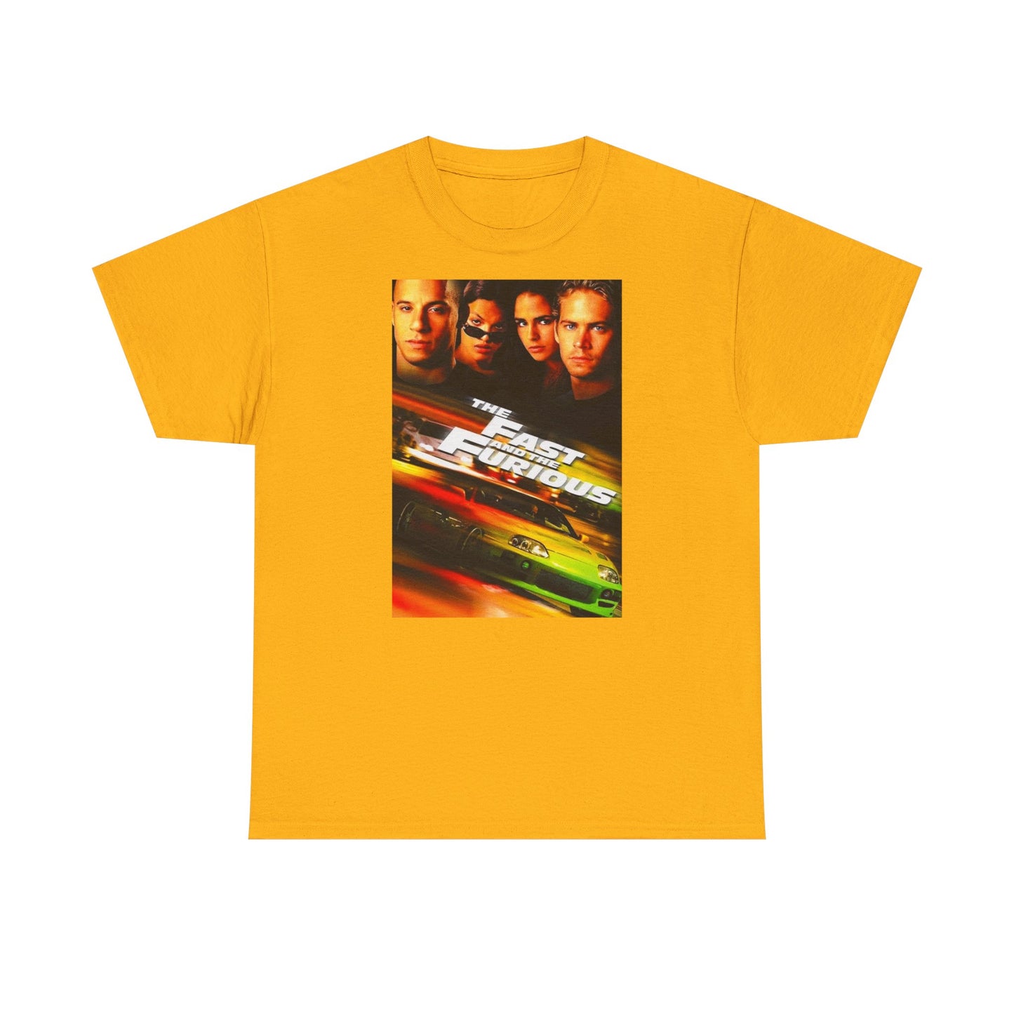 Fast and the furious T-shirt Retro Movie car club Cali Unisex Heavy Cotton Tee