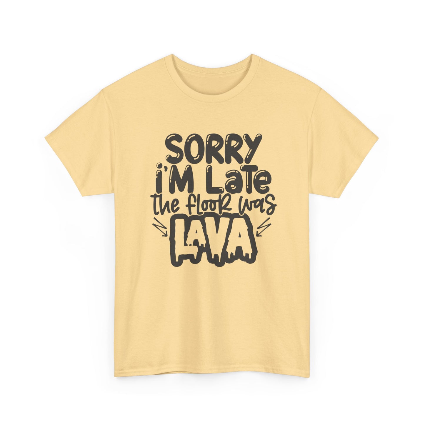 The Floor Was Lava Graphic T Shirt Unisex Heavy Cotton Tee