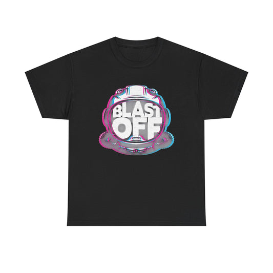 Blast Off Graphic T Shirt Unisex Heavy Cotton NEW Tee