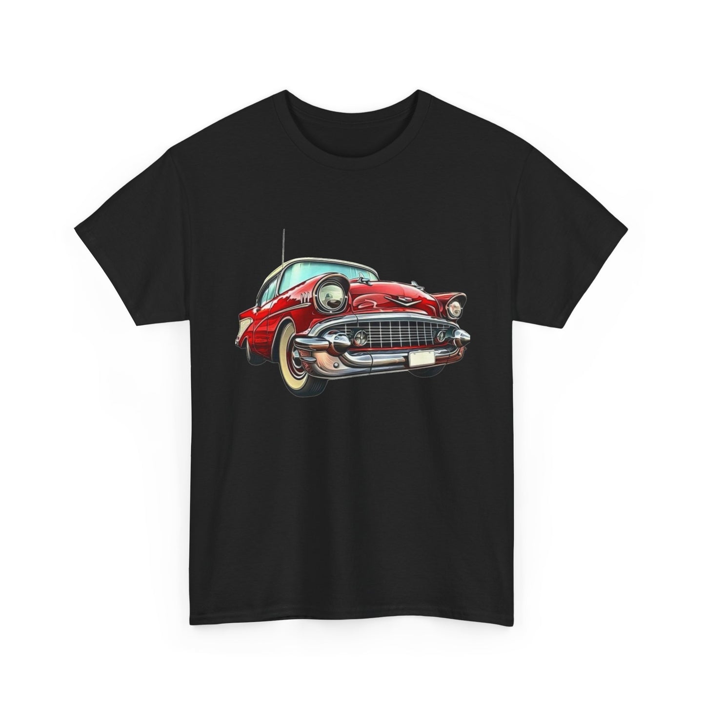 57 Chevy Retro Classic Car Graphic T Shirt NEW Unisex Heavy Cotton Tee
