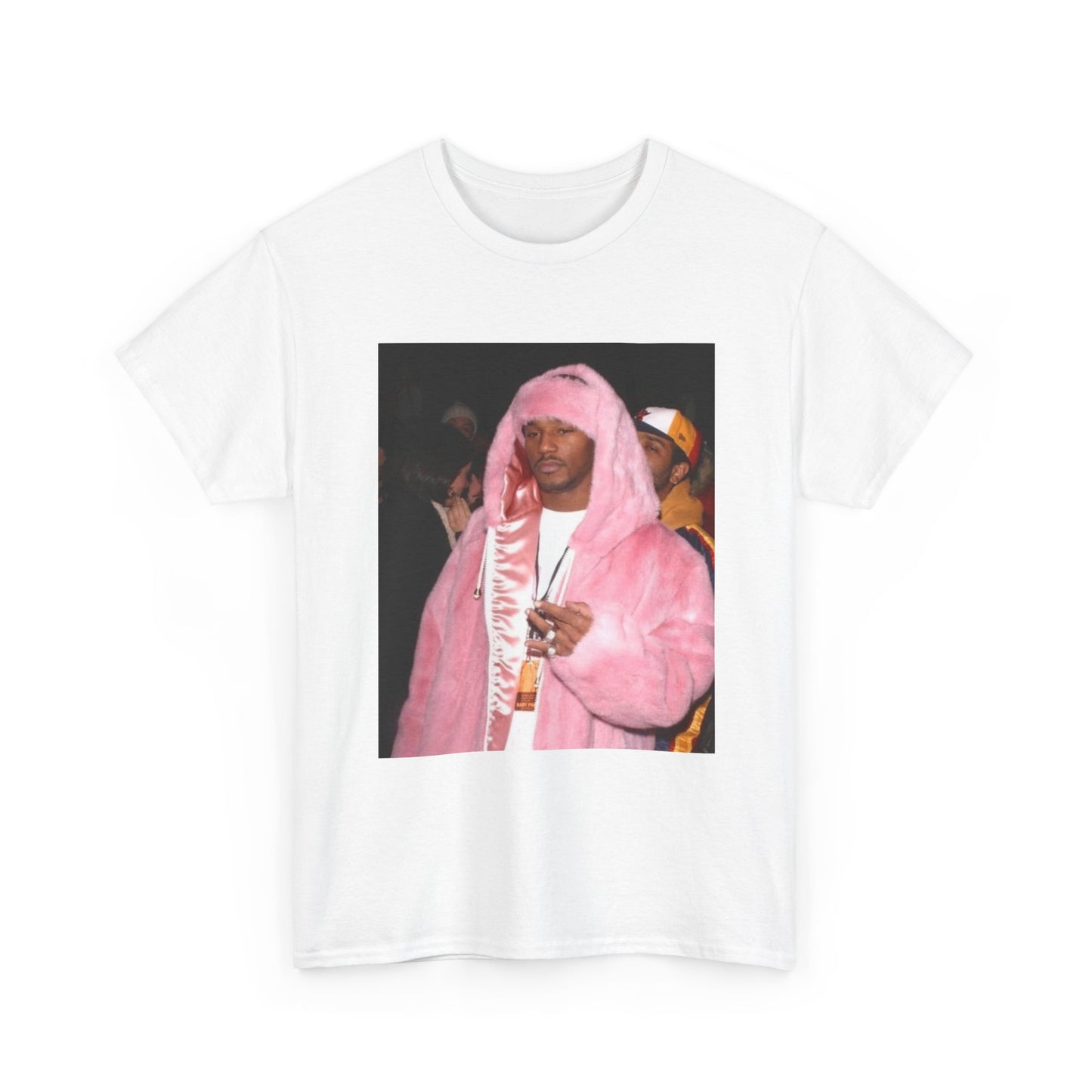 Camron diplomats T-shirt vintage pink fur coat graphic Rap Unisex Heavy Cotton