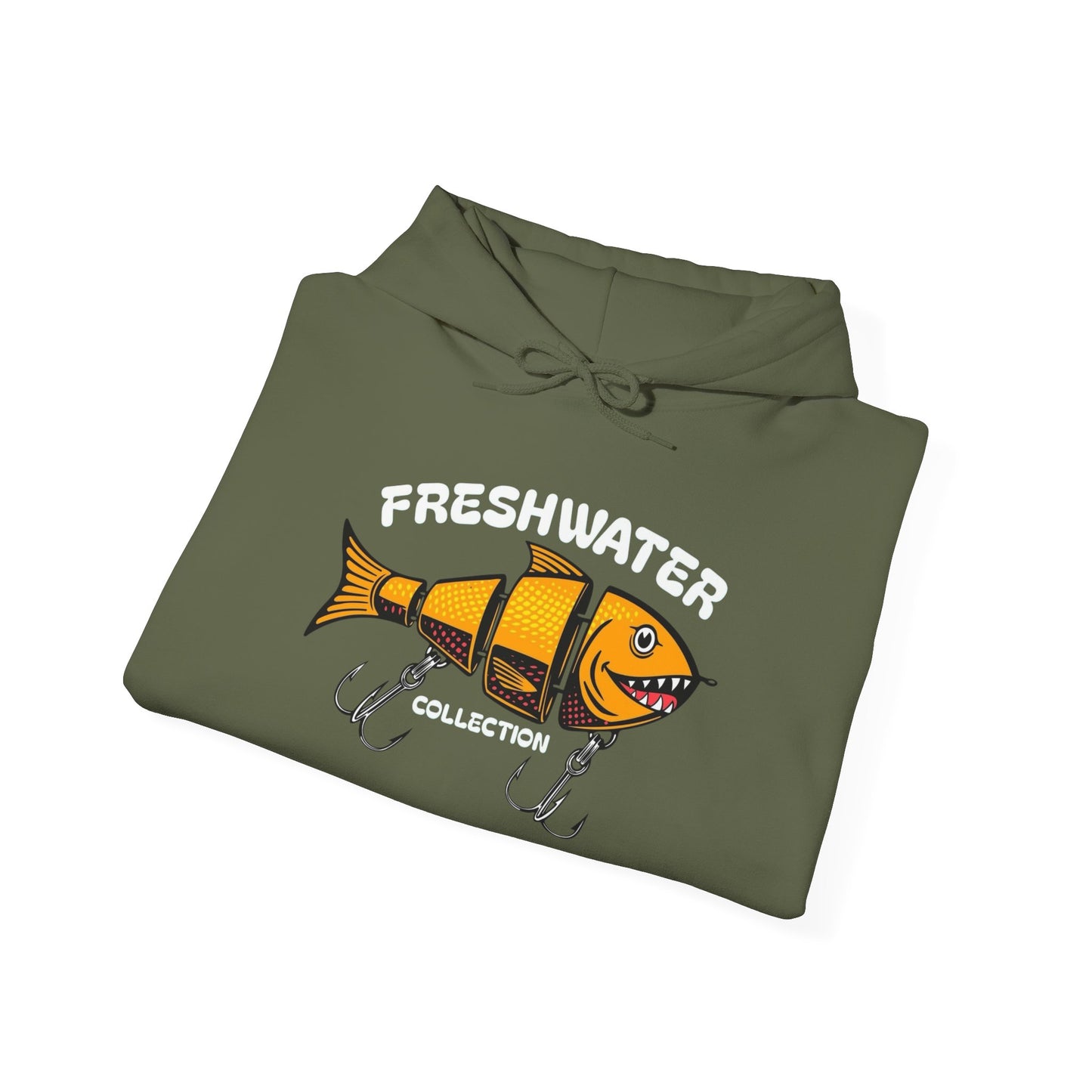 Freshwater Fishing Collection Graphic Hoodie Heavy Blend Sweatshirt NEW