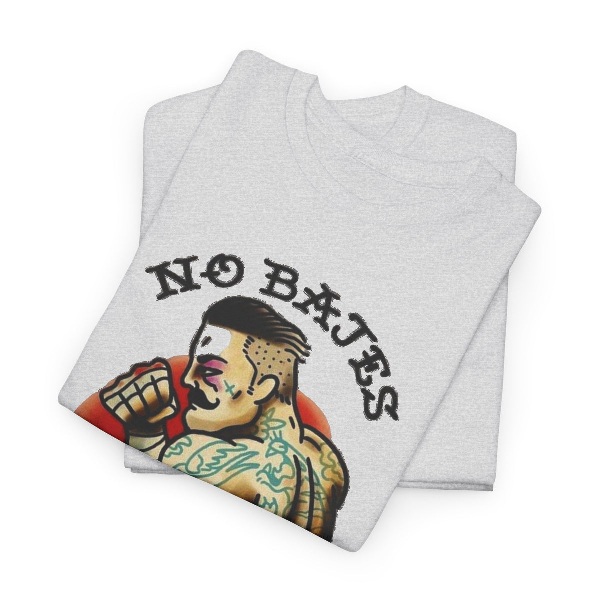 No Bajes La Guardia Braves the Guard Tattoo Style Graphic T-Shirt Men's Tee