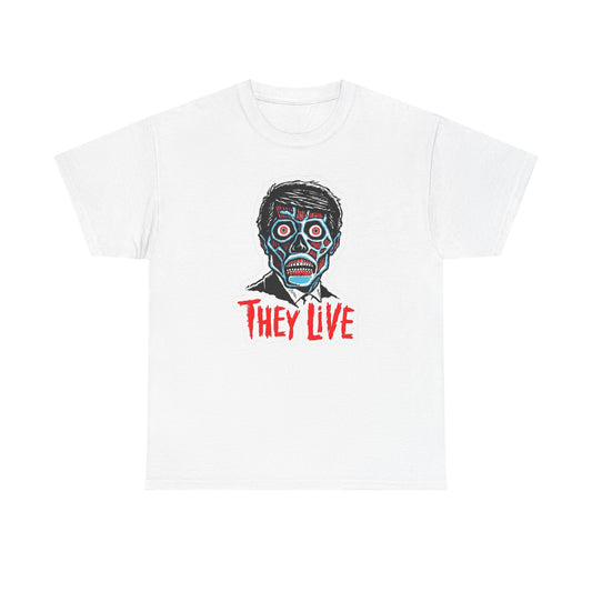 They Live Zombies Graphic T Shirt Unisex Heavy Cotton Tee