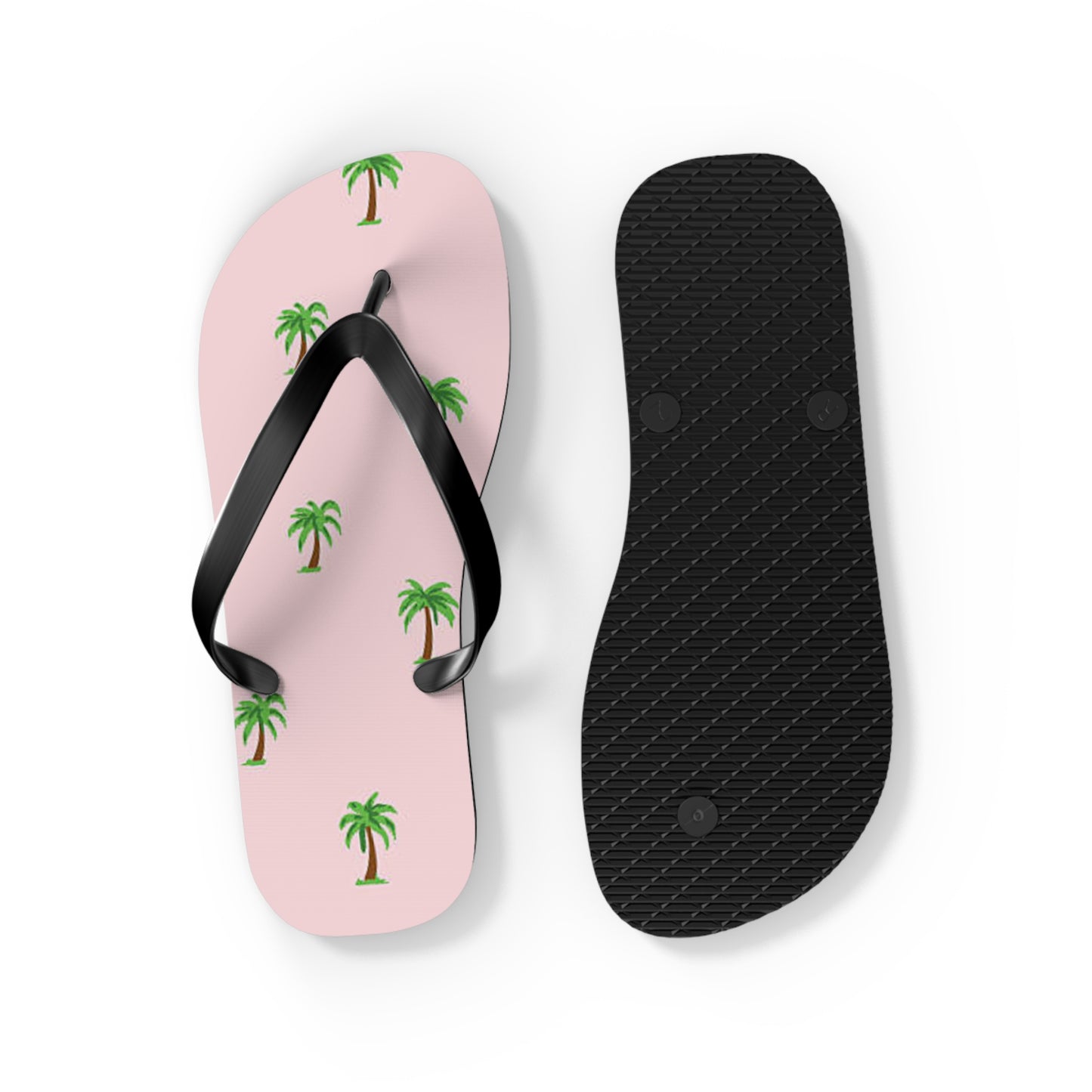 Palm Trees Pink Sandals Summer Flip Flops Slides BRAND NEW