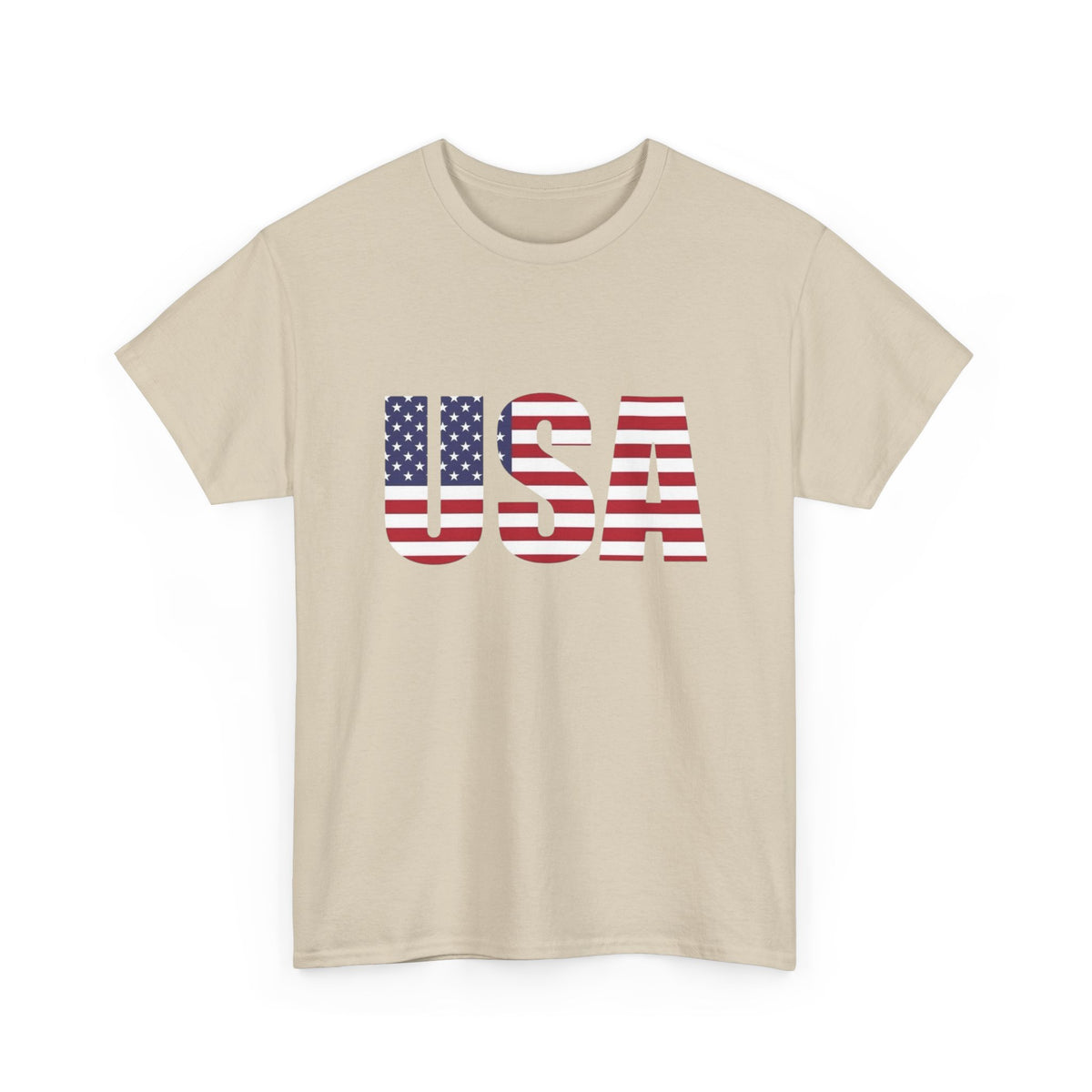 USA American Flag Made In AMERICA Graphic T Shirt Unisex NEW Heavy Cotton Tee
