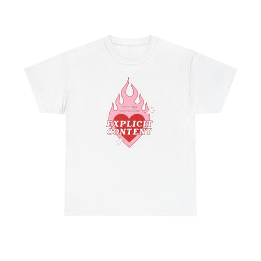May Contain Explicit Content Sex Jokes Funny Graphic T Shirt Heavy Cotton Tee
