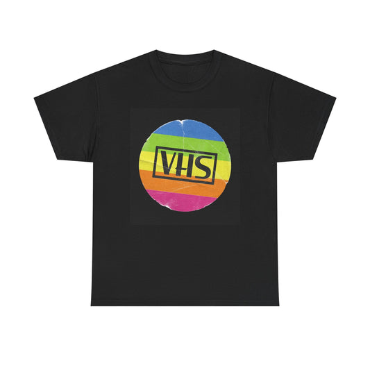 Vintage VHS Graphic Shirt Funny Retro 90s Vibes Movies Unisex Heavy Cotton Tee