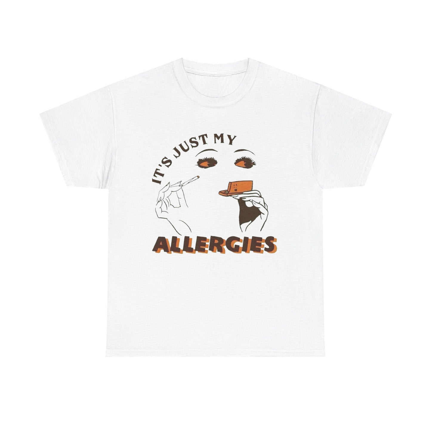 Funny Weed Allergies Graphic T Shirt NEW ADULT Tee