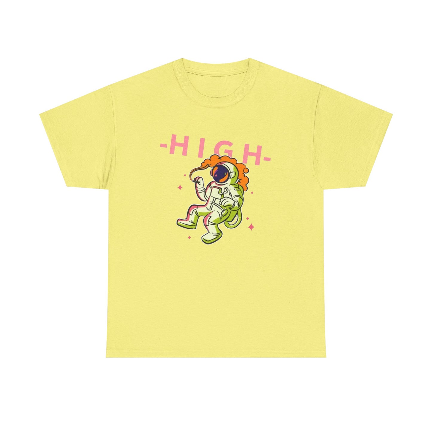 High In Space Graphic T Shirt NEW Adult Unisex Heavy Cotton Tee