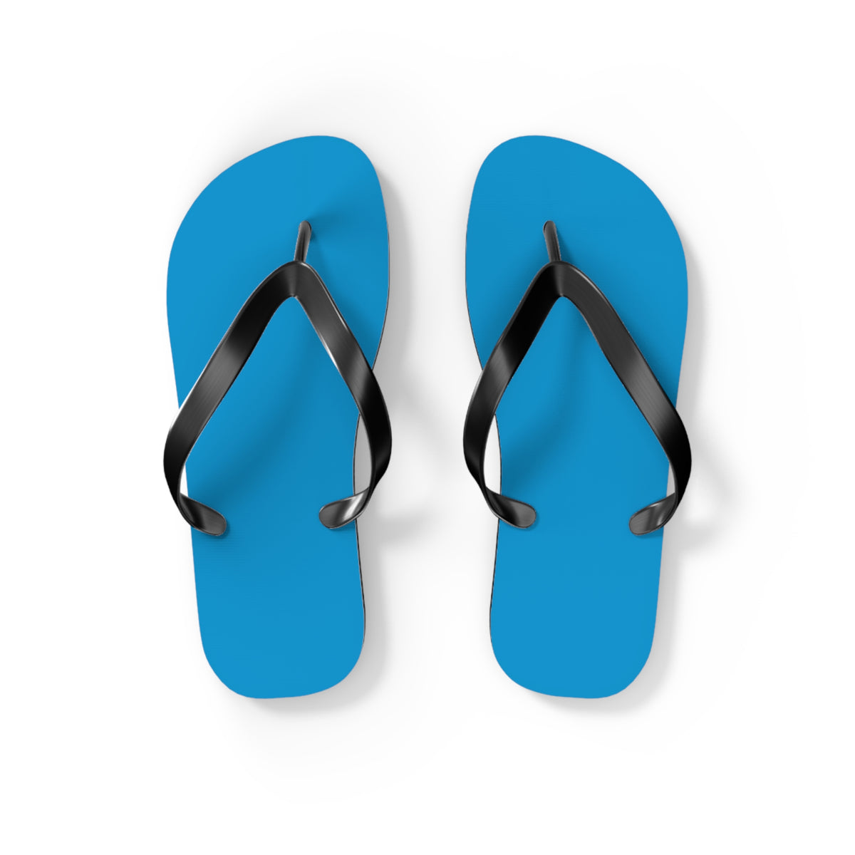 Neon Blue Flip Flops, Sandals Slides, Summer Footwear, Brand New